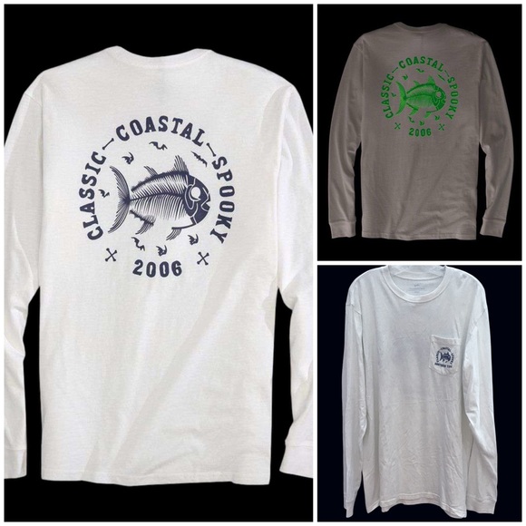 Southern Tide Other - SOUTHERN TIDE Classic Coastal Spooky Glow-in-the-Dark Long Sleeve T-Shirt